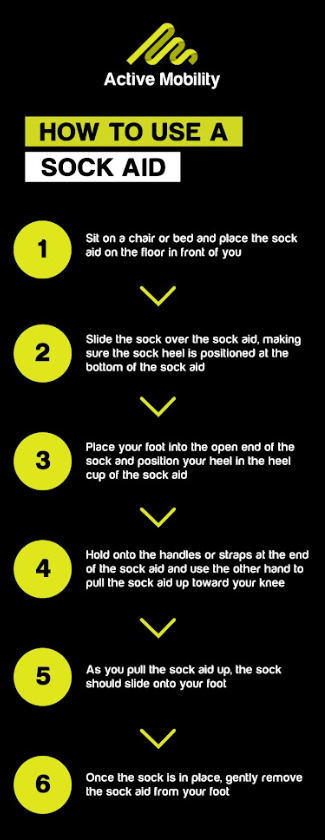 How to use a sock aid